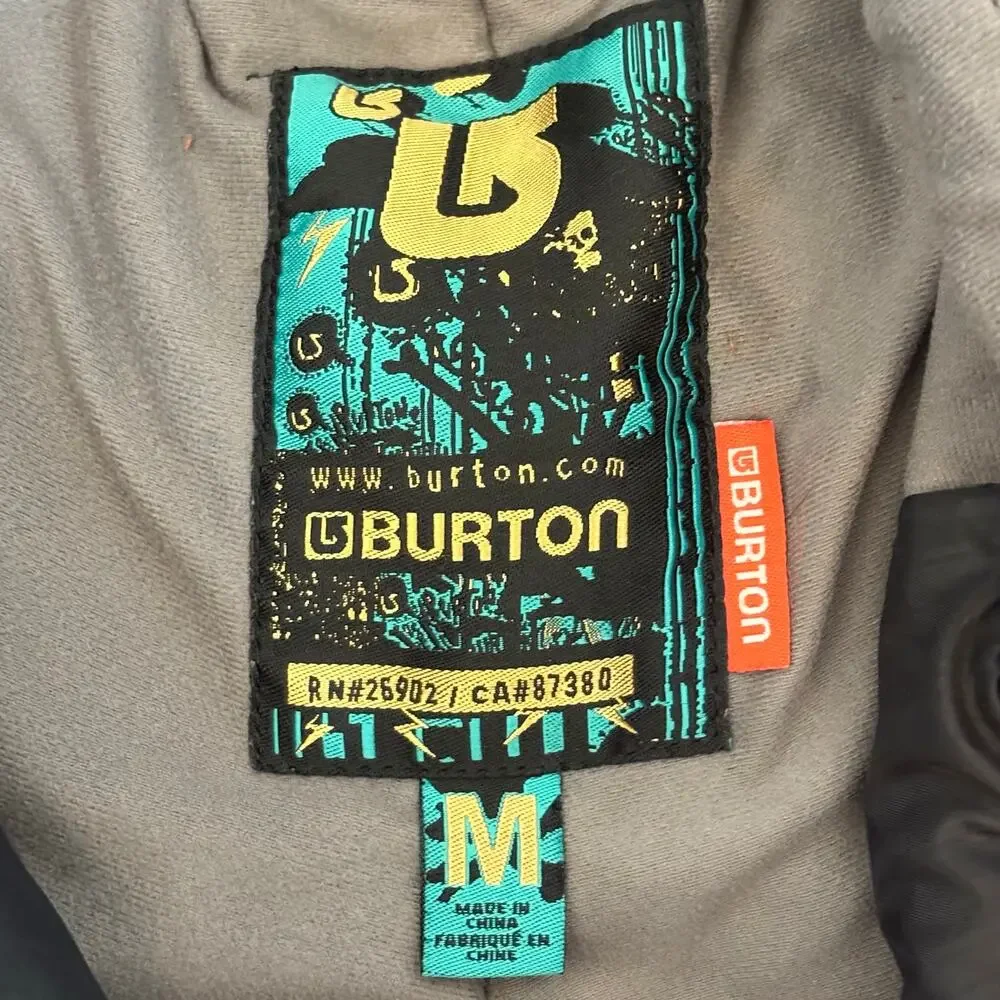 Burton Youth M Snowboard Pants Black Insulated Cargo Waterproof Ski Boys Girls